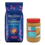 Кофе в зернах и арахисовая паста